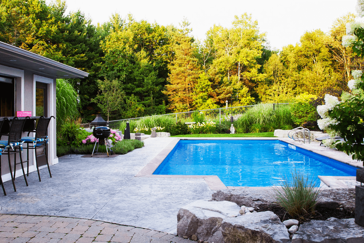Beautiful Inground Pool Dearborn Designs Landscaping 6 Dearborn Designs And Associates